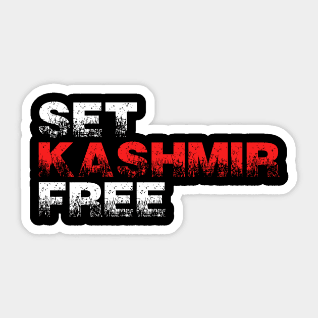 Set Kashmir Free - Show Love For People In Jammu And Kashmir Sticker by mangobanana